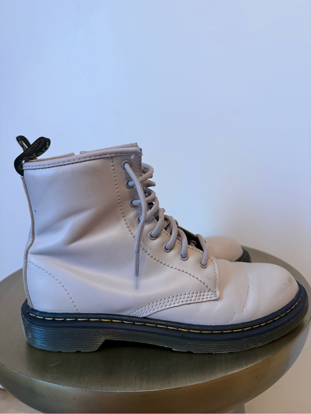 Dr Martens size 4 Taupe 1460 zip up boots